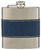 Flask (Navy Leather)